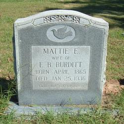 Martha Elizabeth “Mattie” <I>Poe</I> Burditt 