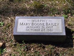 Mary Boone <I>Murphy</I> Bailey 