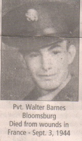 PVT Walter Ziba Barnes Jr.