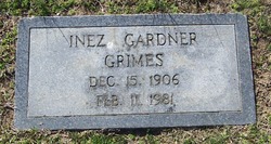 Edna Inez <I>Gardner</I> Grimes 