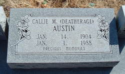 Callie M. <I>Deatherage</I> Austin 