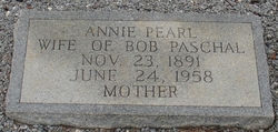 Annie Pearl <I>Collins</I> Paschal 