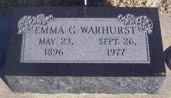 Emma Gertrude <I>Ragland</I> Warhurst 