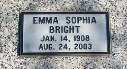 Emma Sophia <I>Swanson</I> Bright 