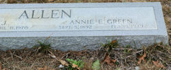 Annie E <I>Green</I> Allen 