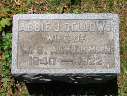 Abbie J. <I>Bellows</I> Garrison 