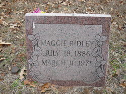 Maggeline Safronia “Maggie” <I>Knight</I> Ridley 