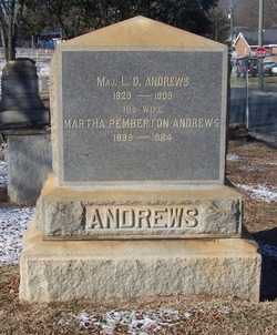 Martha Ann “Pat” <I>Pemberton</I> Andrews 