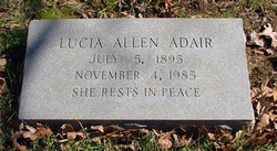 Lucia <I>Allen</I> Adair 