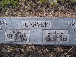 Marrietta “Ettie” <I>Davis</I> Carver 