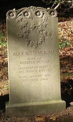 Alice Duncan <I>Butts</I> Metcalf 