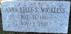 Anna Belle <I>Smith</I> Wickless 