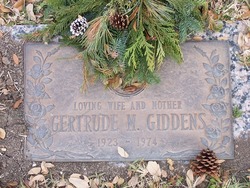Gertrude Maria <I>Schober</I> Giddens 