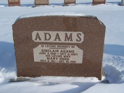 Mary <I>Hogg</I> Adams 