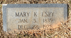 Mary Jane <I>King</I> Espy 
