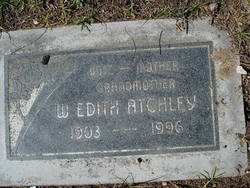 Willie Edith <I>Robertson</I> Atchley 