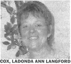 Ladonda Ann <I>Langford</I> Cox 