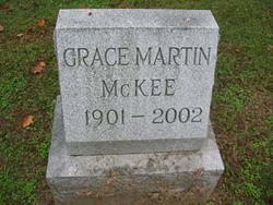 Grace <I>Martin</I> McKee 