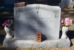 Mary Martha Janet <I>Price</I> Simpson 