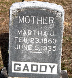 Martha Jane <I>Carpenter</I> Gaddy 