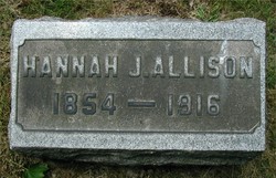 Hannah Jane <I>Tullis</I> Allison 