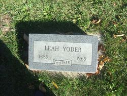 Leah <I>Kauffman</I> Yoder 