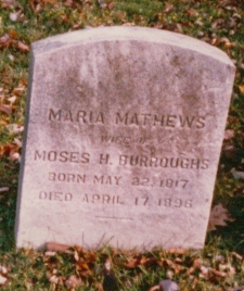 Maria <I>Mathews</I> Burroughs 