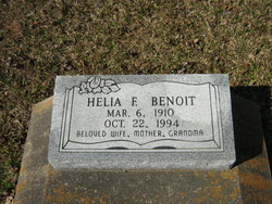 Helia F <I>Fontenot</I> Benoit 