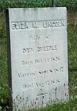 Eliza M. <I>Lincoln</I> Cheedle 