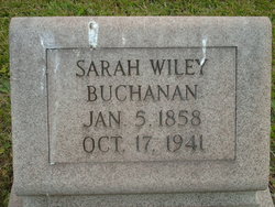Sarah <I>Wiley</I> Buchanan 