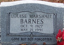 Louise <I>Marshall</I> Barnes 
