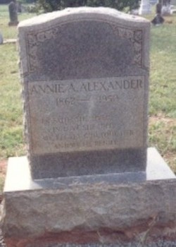 Annie Jane Rebecca <I>Torrence</I> Alexander 