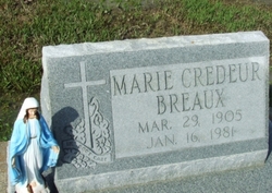 Marie <I>Credeur</I> Breaux 