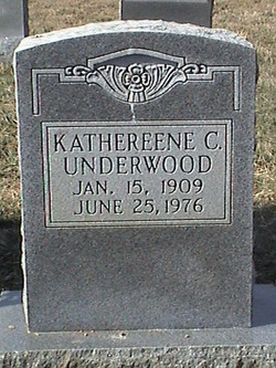 Kathereene Elizabeth <I>Coates</I> Underwood 