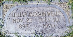 Lillian Gladys “Ning” <I>Jackson</I> Wells 