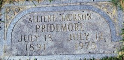 Alliene Estelle <I>Jackson</I> Pridemore 