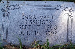 Emma Marie <I>Clack</I> Kissinger 