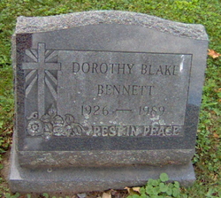 Dorothy <I>Blake</I> Bennett 
