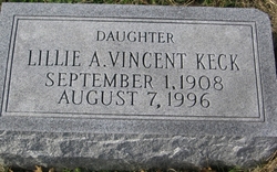 Lillie A. <I>Vincent</I> Keck 