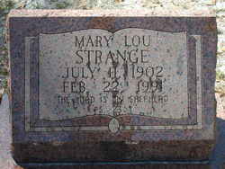 Mary Lou <I>Coker</I> Strange 