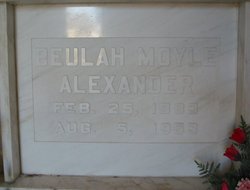 Beulah Ann <I>Moyle</I> Alexander 
