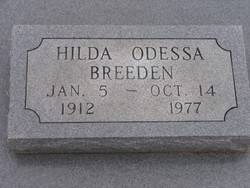 Hilda Odessa <I>Hunt</I> Breeden 