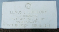 PVT Lenus Joseph Guillory 