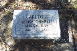 Martha Cornelia <I>Cassel</I> Carlton 