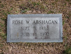 Rose Marie <I>Smith</I> Abshagan 