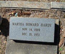 Martha E “Mattie” <I>Howard</I> Hardy 