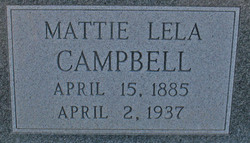 Mattie Lela <I>Watkins</I> Campbell 
