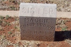 Maggie <I>Sharp</I> Brown 