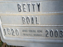 Betty Ruth <I>Ratliff</I> Boal 