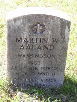 SGT Martin William Aaland 